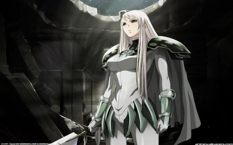 anime warrior woman in armor