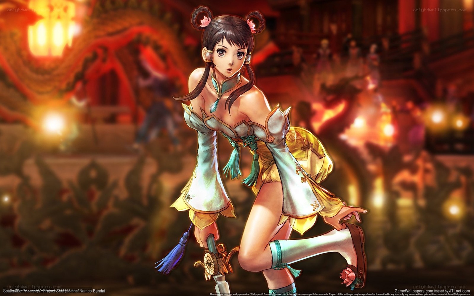 anime warrior woman in traditional dress