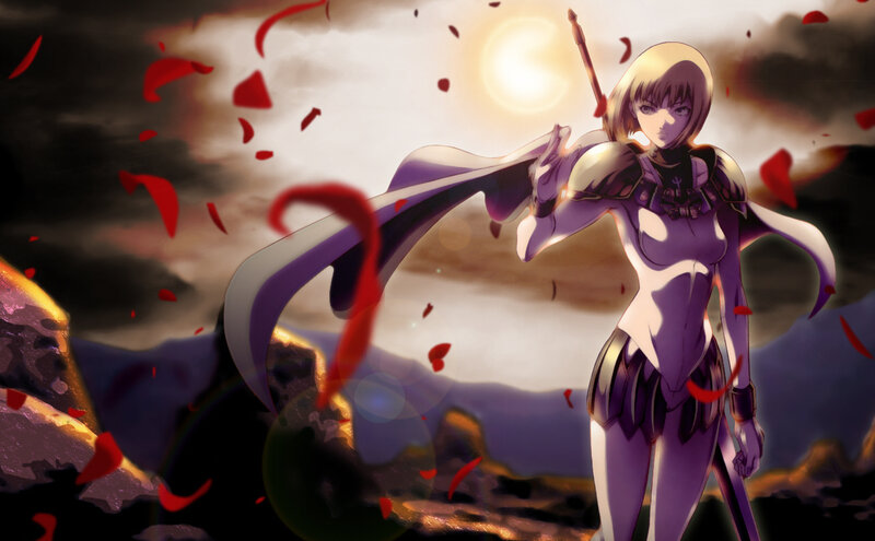 Anime Warrior Woman — Purple