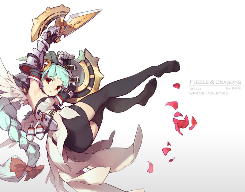 Anime Warrior Woman — White