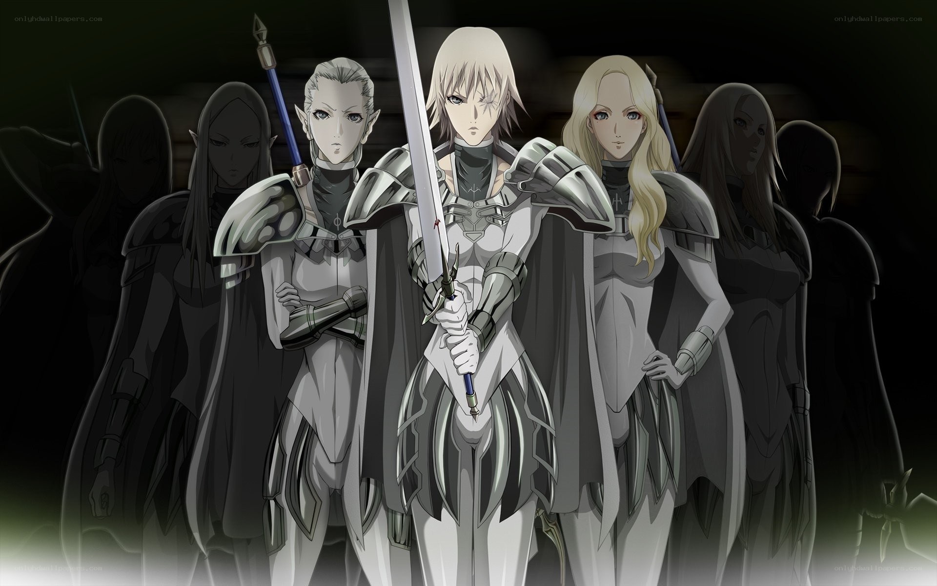 anime warriors in armor