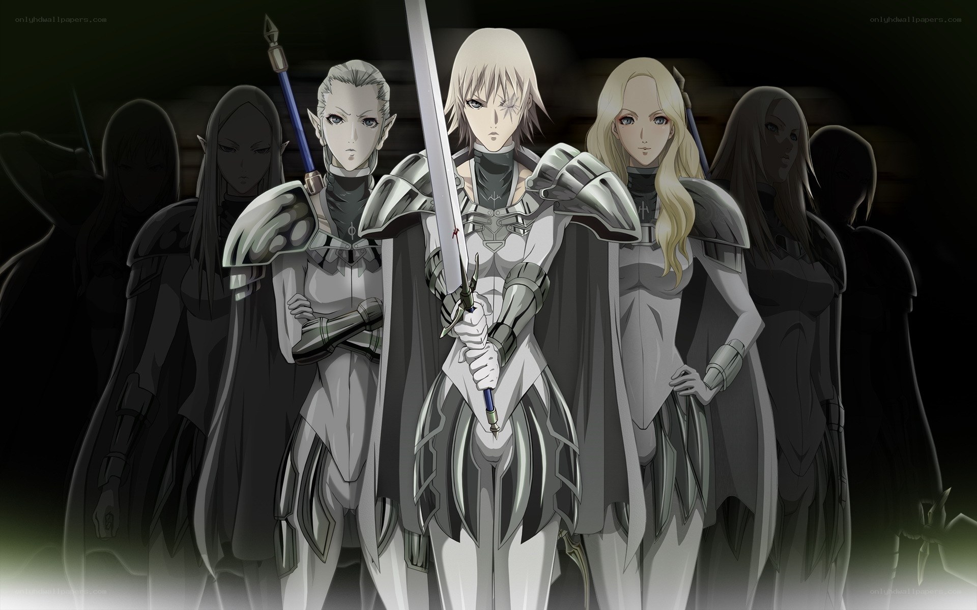 anime warriors in armor