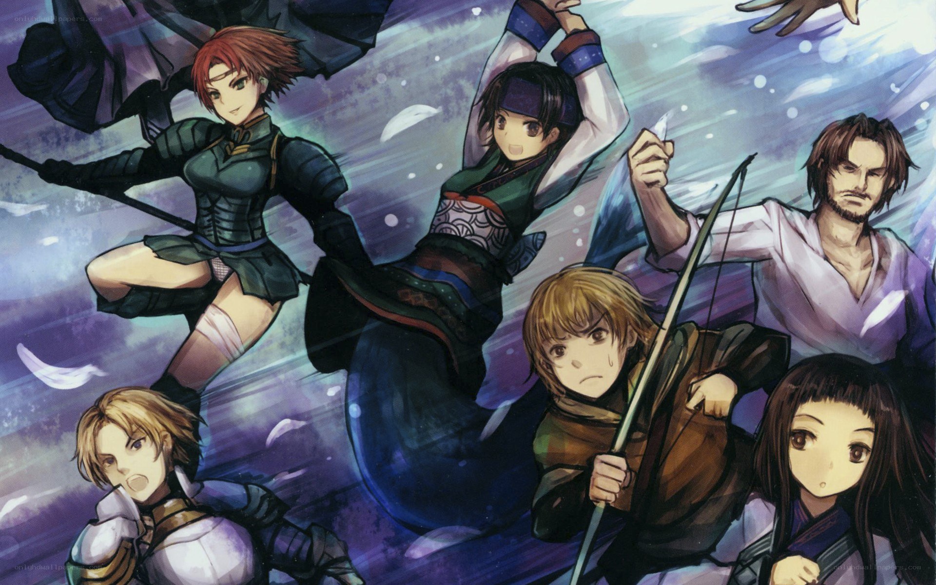 anime warriors in battle