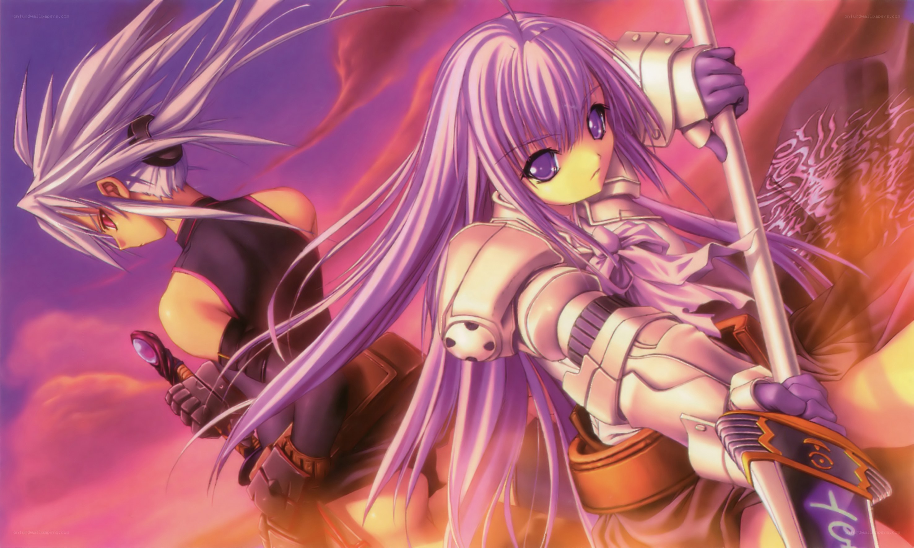 anime warriors in battle