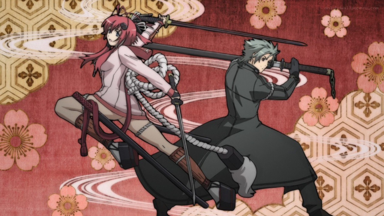 Anime warriors in combat