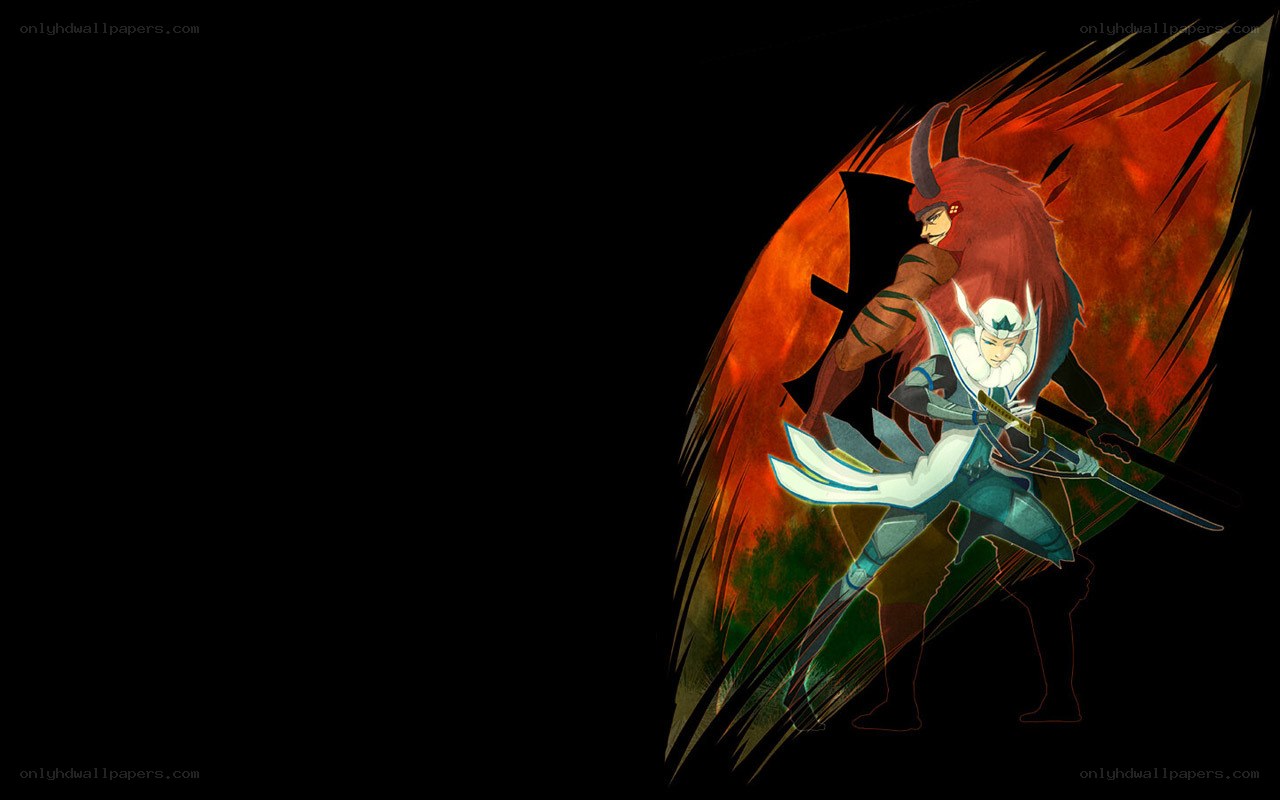 anime warriors in combat
