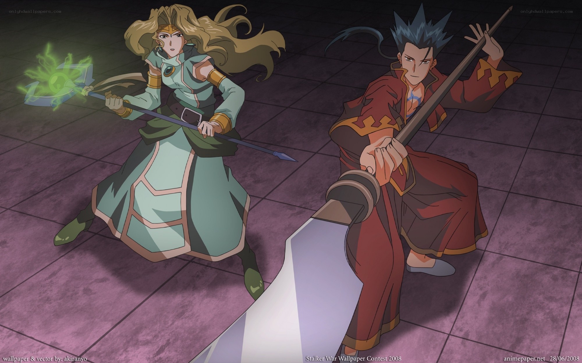 anime warriors in combat