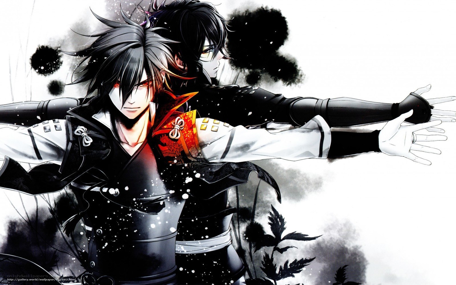 anime warriors in dynamic pose