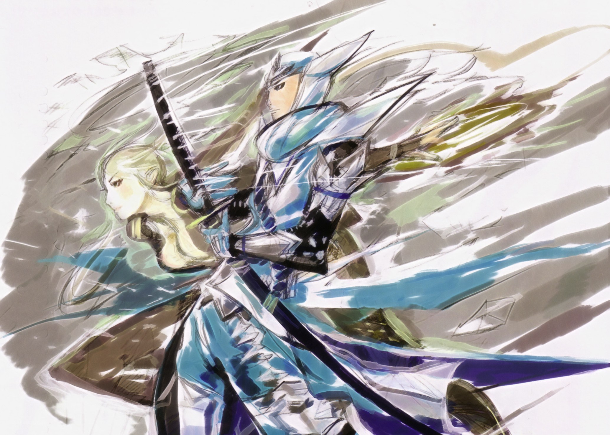 anime warriors in motion