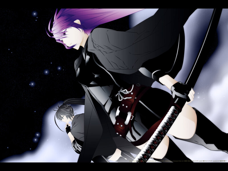 Anime warriors in space