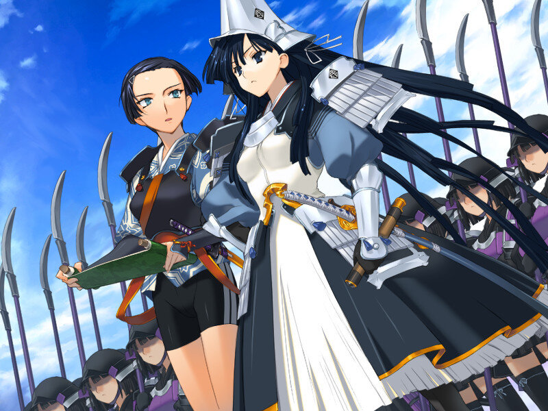 anime warriors with spears
