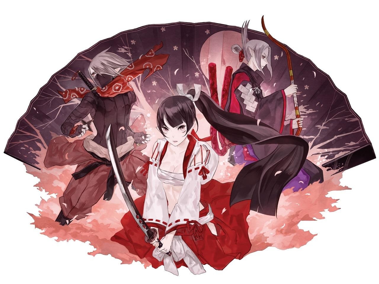 anime warriors with swords