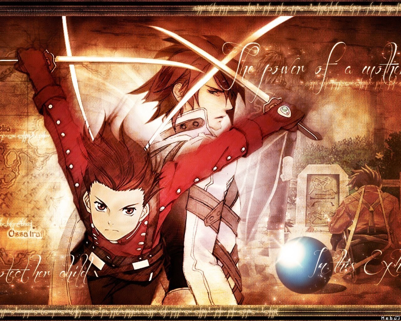 Anime warriors with swords