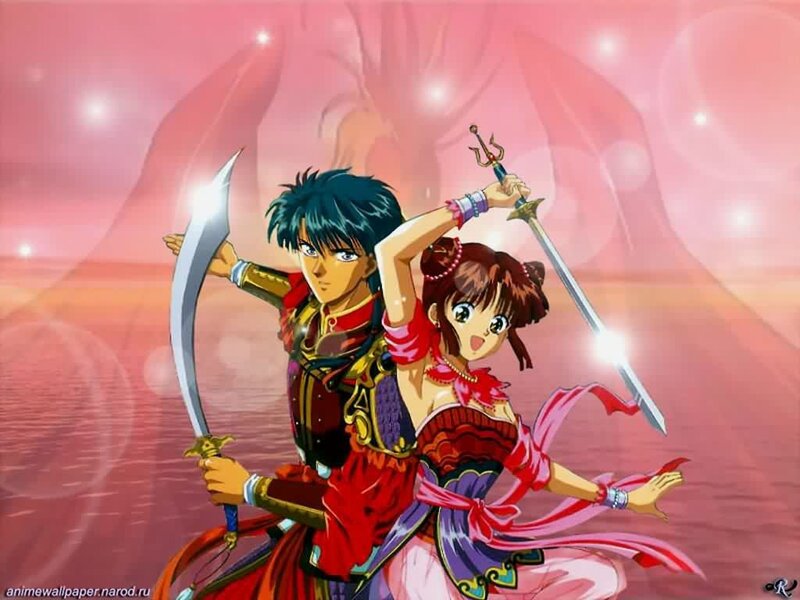 anime warriors with swords