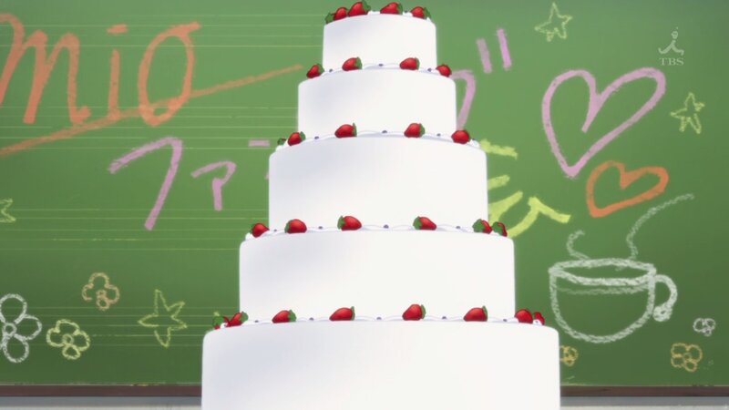 Anime wedding cake scene