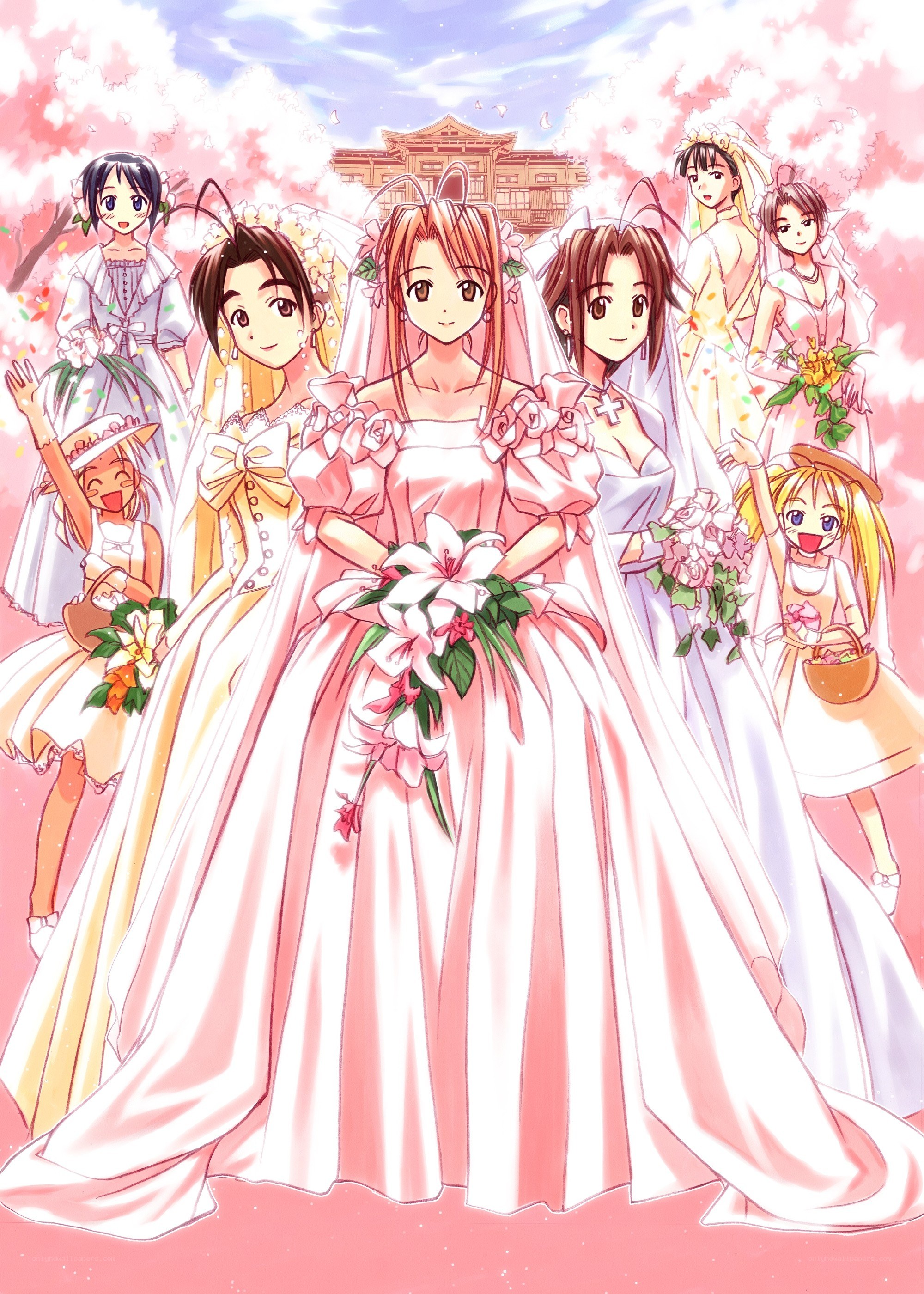 Anime wedding celebration