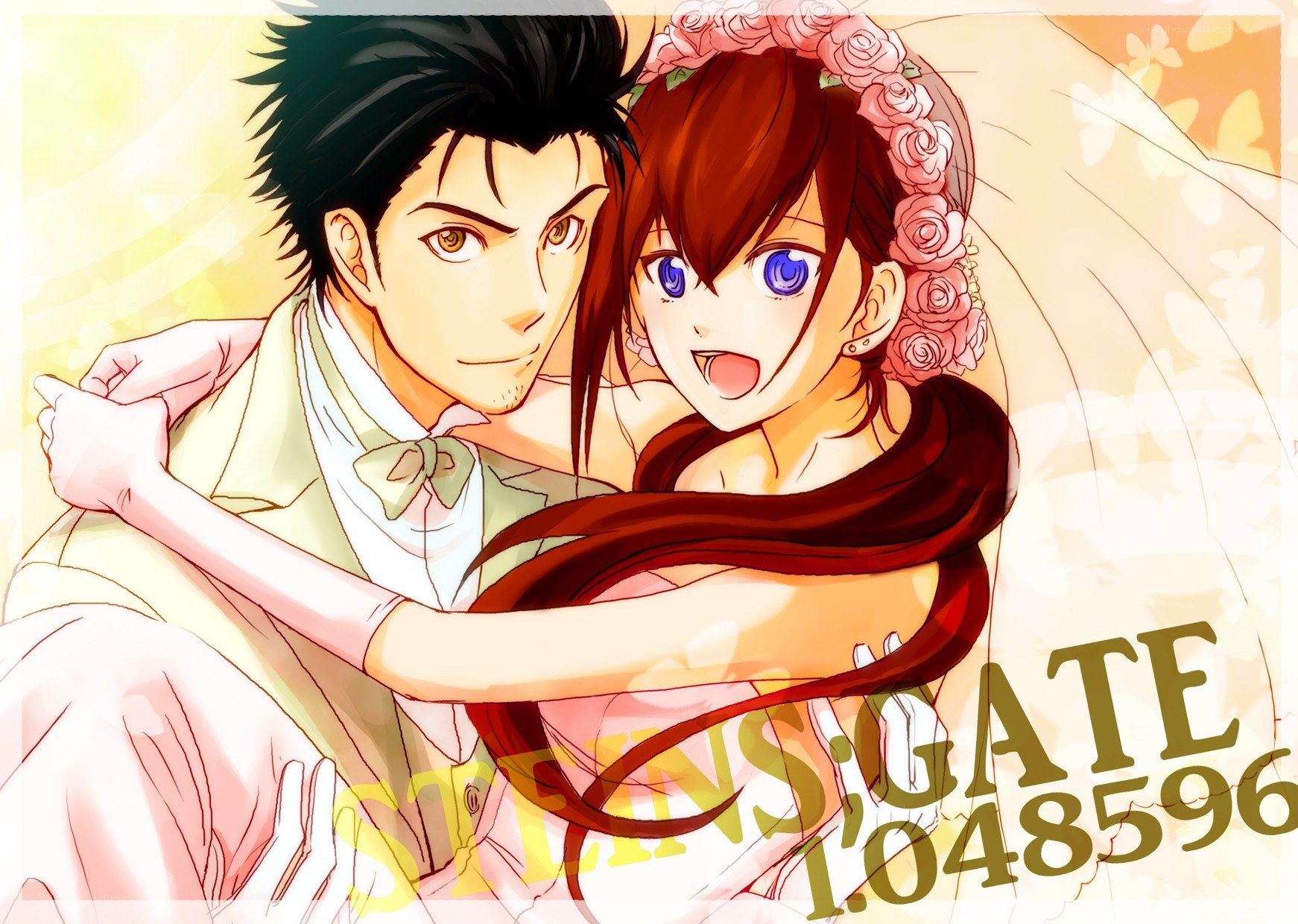 anime wedding couple