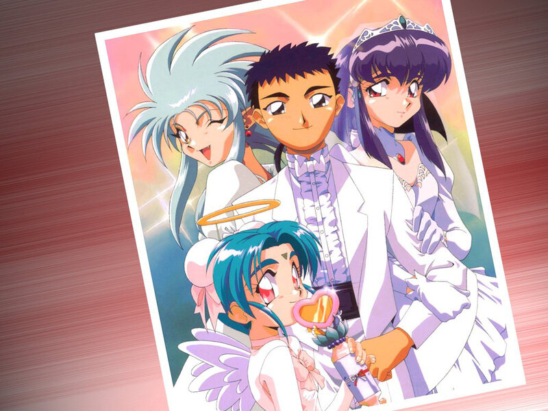 anime wedding group portrait