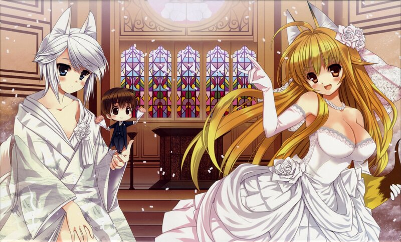 Anime wedding scene