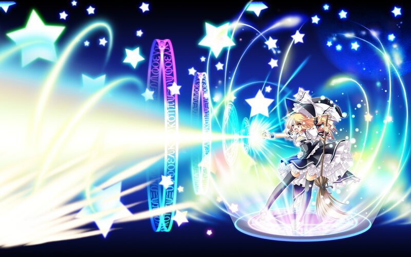 anime witch casting spell
