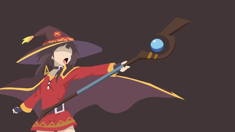 Anime Witch Casting Spell — Purple, Action