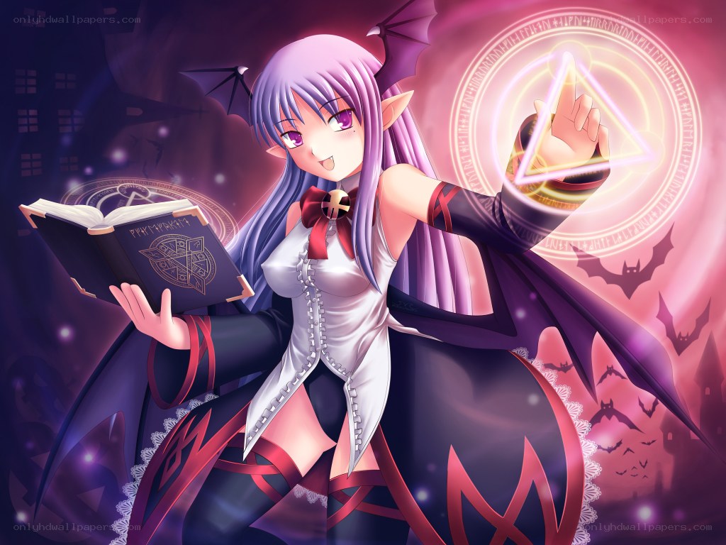 anime witch casting spell