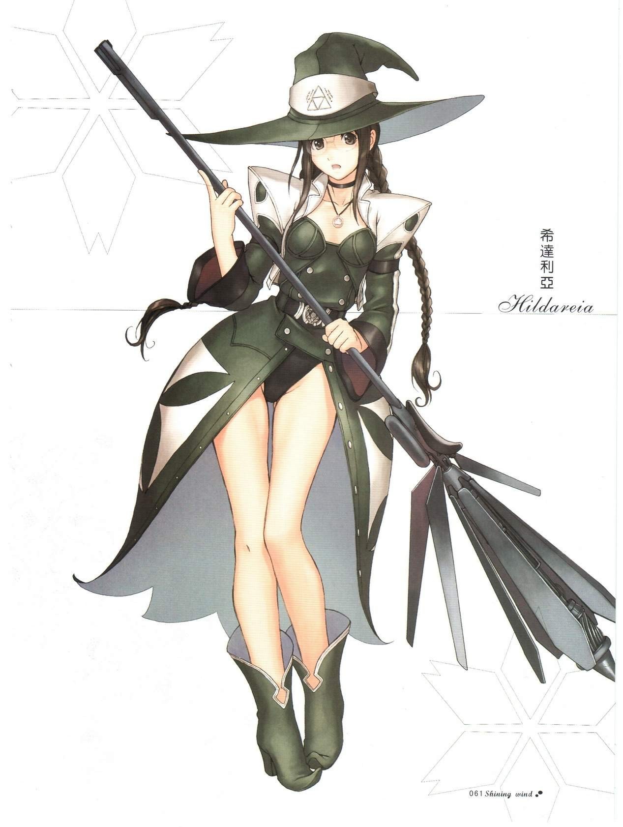 anime witch character art