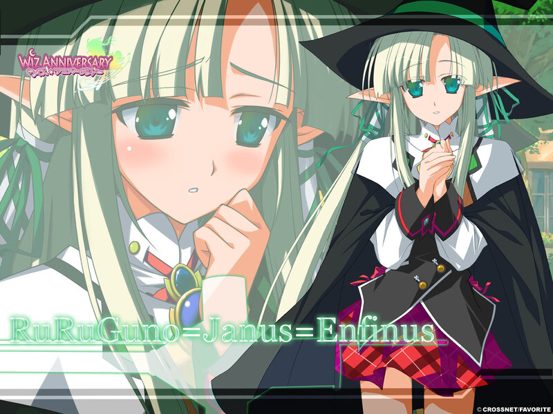 Anime witch character art