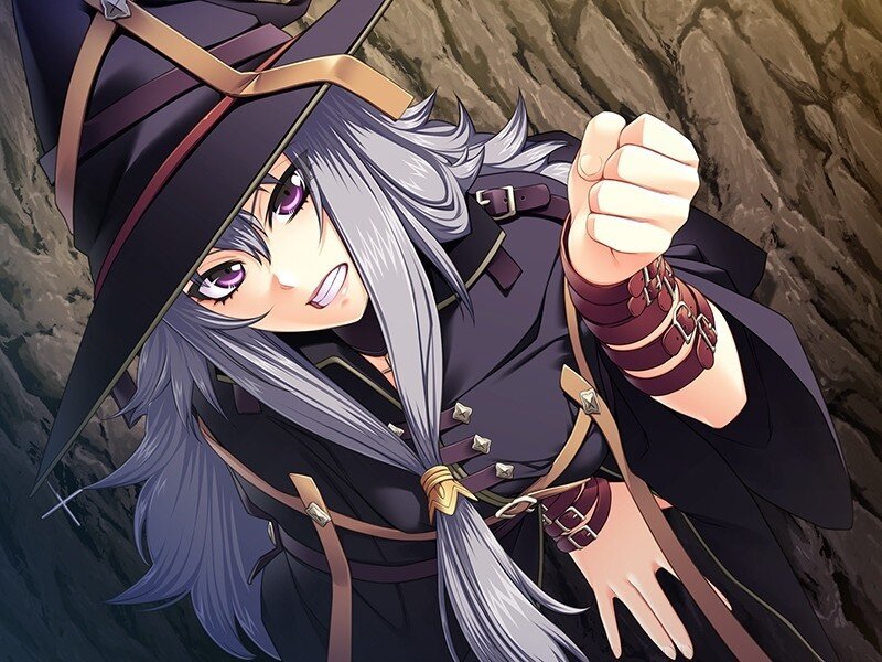 Anime Witch Character — Black, Determined