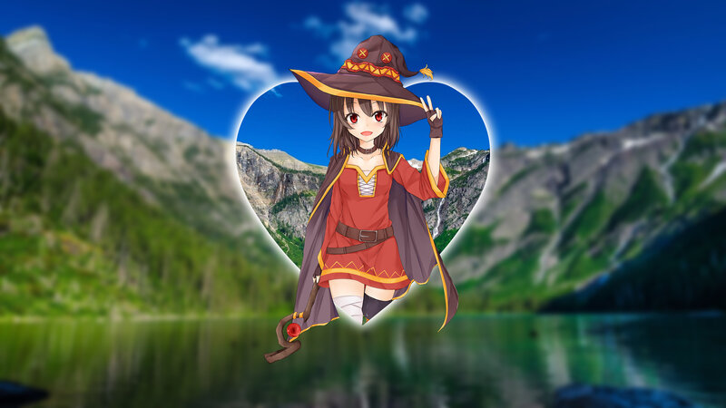Anime Witch Character — Blue, Serene