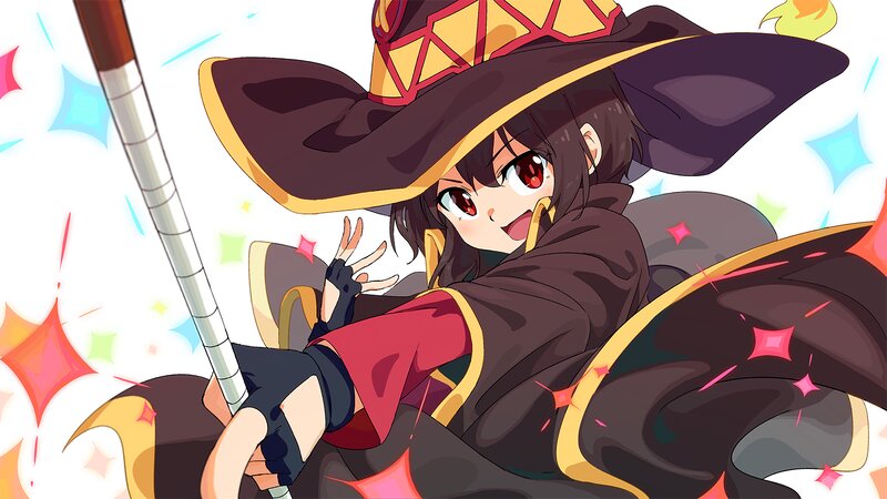 Anime Witch Character — Brown, Energetic