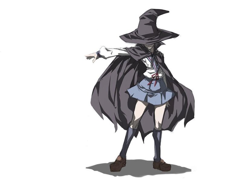 Anime Witch Character — Gray