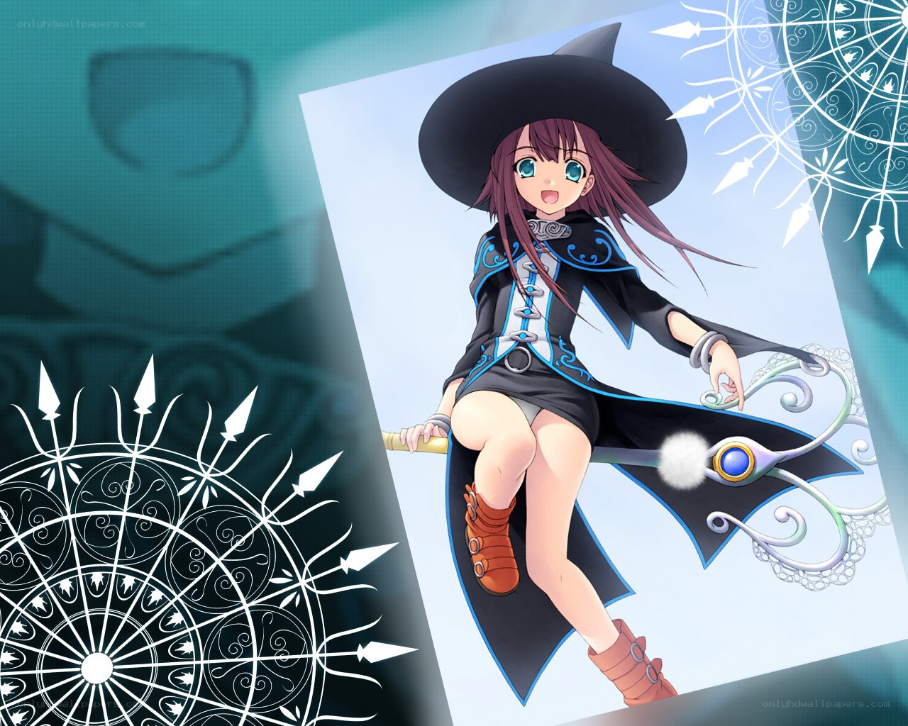 anime witch character illustration
