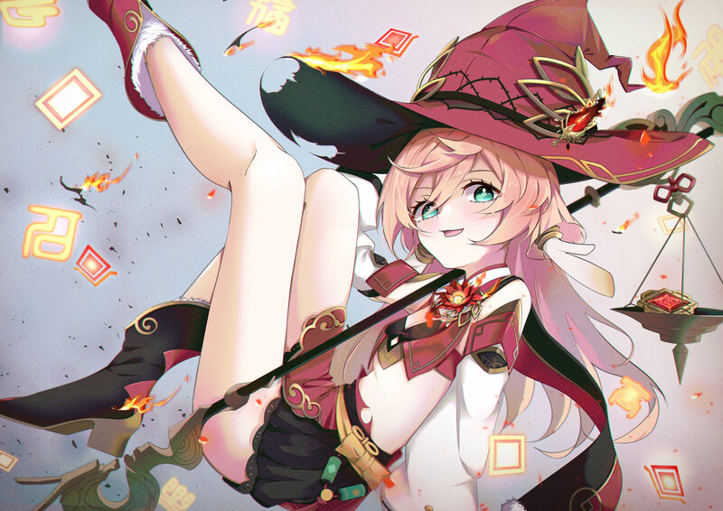 Anime Witch Character — Pink, Playful