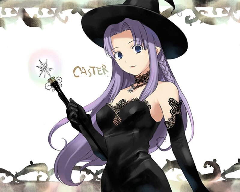 Anime Witch Character — Purple, Calm