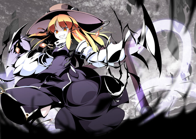 Anime Witch Character — Purple, Dramatic, Manga
