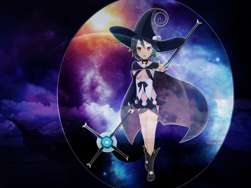 Anime Witch Character — Purple, Dramatic