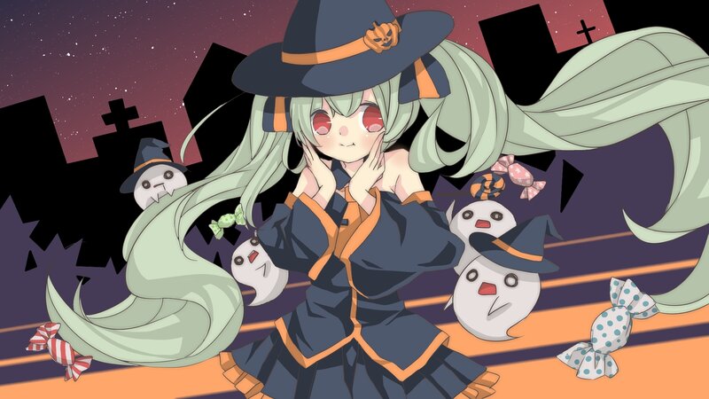 Anime Witch Character — Purple, Playful