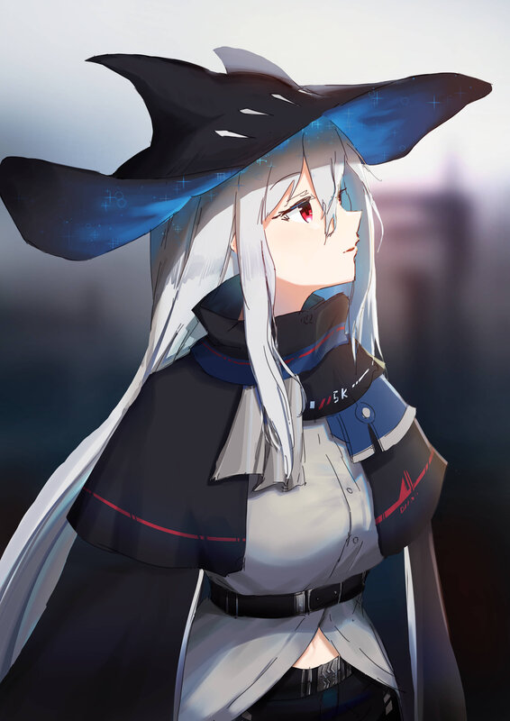 Anime Witch Character — White, Dramatic