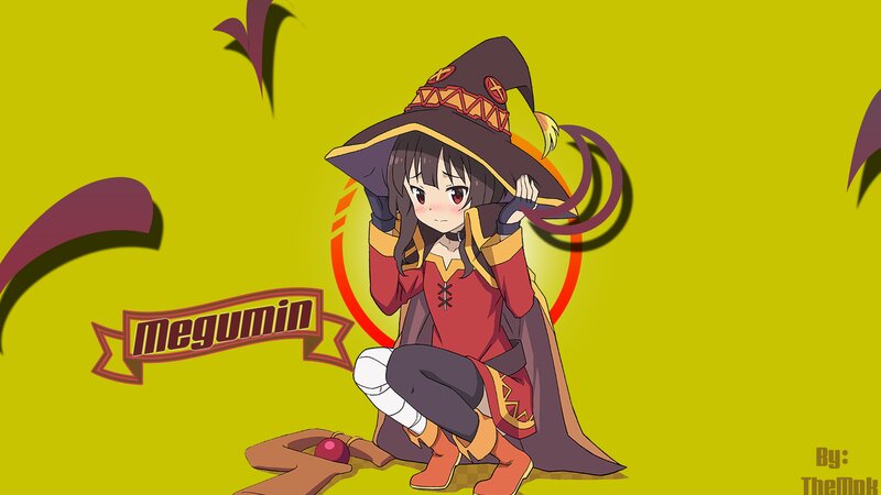 Anime Witch Character — Yellow, Playful