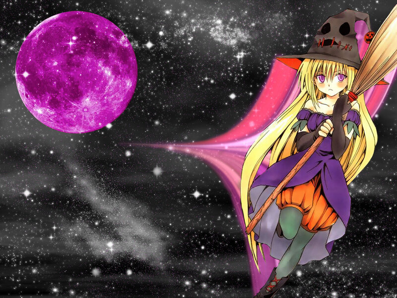 Anime Witch Flying