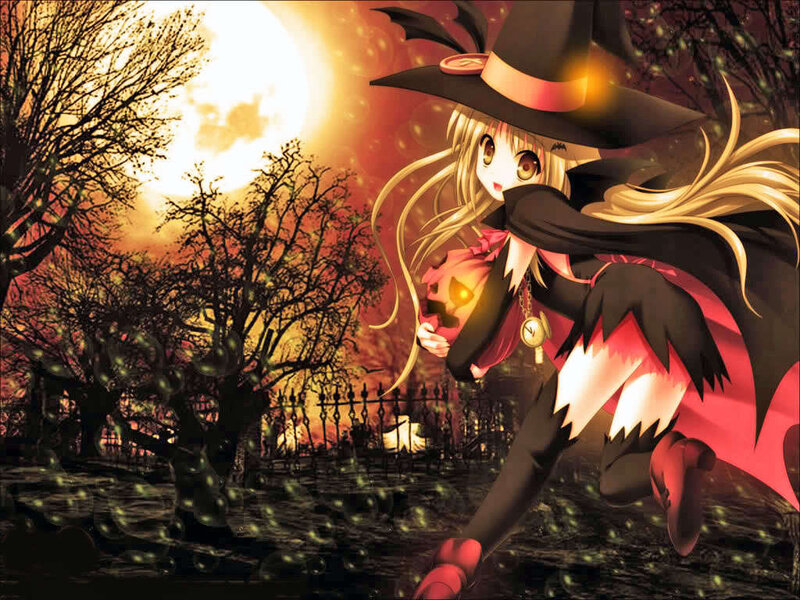 Anime Witch Girl — Black