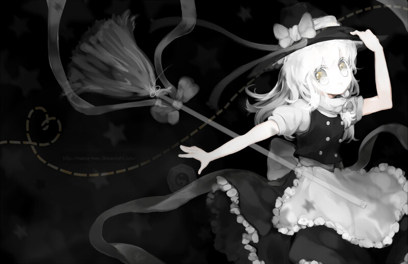 Anime Witch Girl — Black, Whimsical