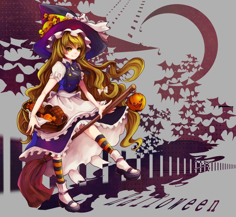 Anime Witch Girl — Purple, Festive