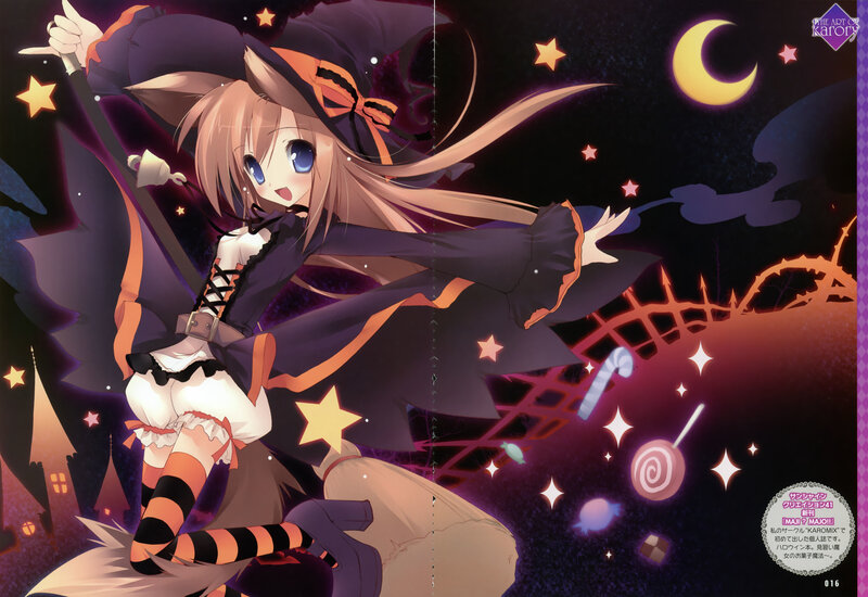 Anime Witch Girl — Purple, Magical