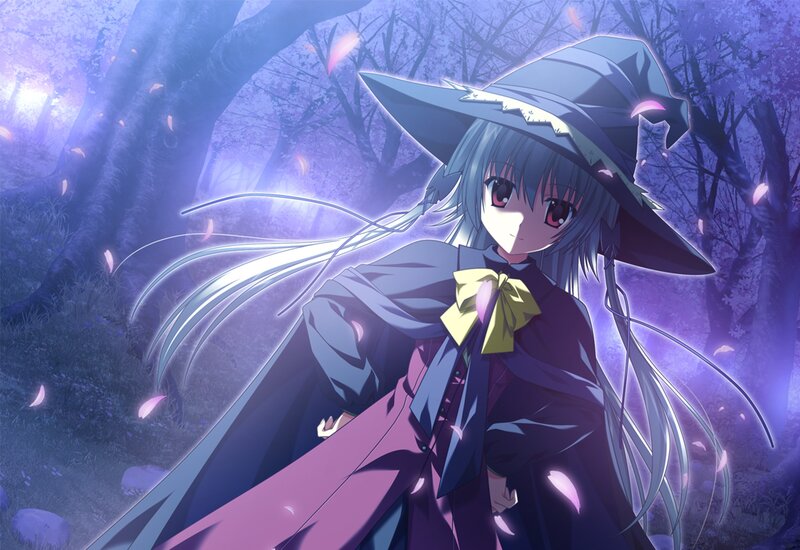 Anime Witch Girl — Purple, Serene, Spring