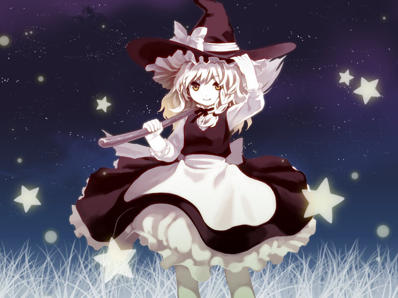 Anime Witch Girl — Purple, Serene