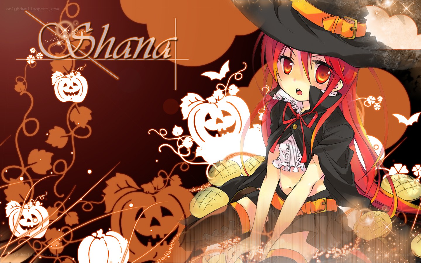 anime witch halloween scene