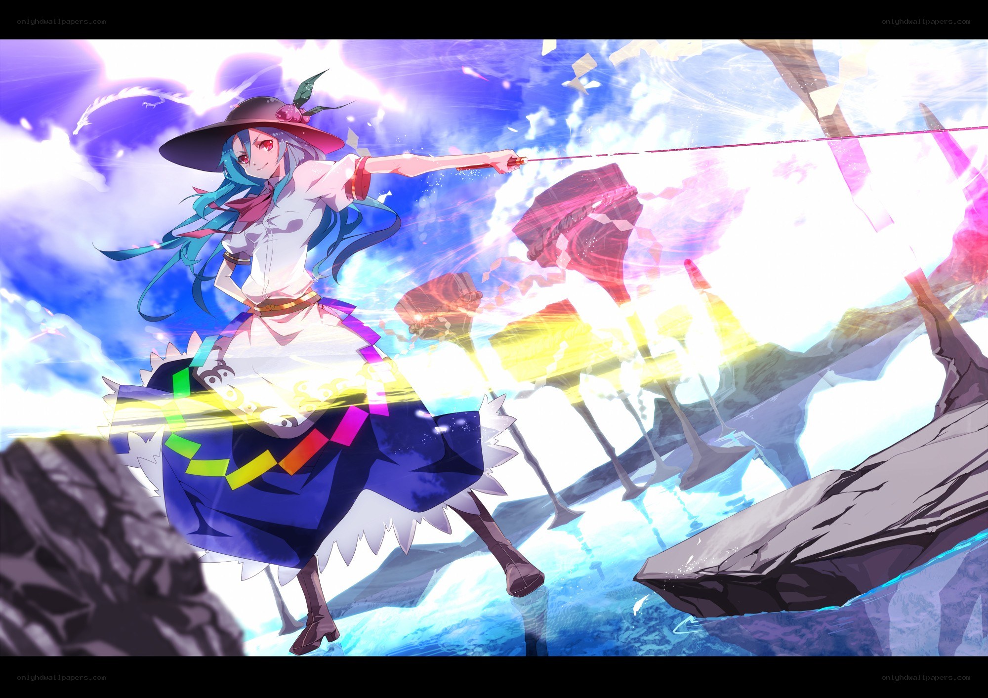 anime witch in battle