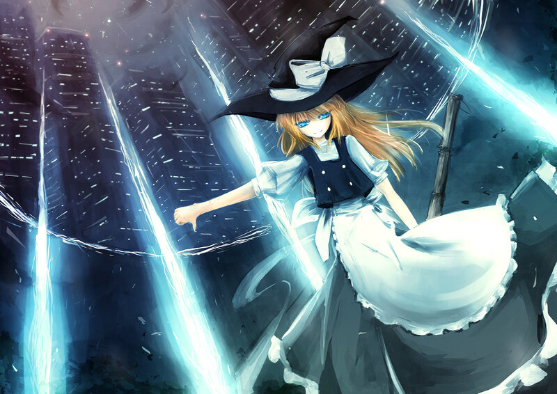 Anime Witch in City